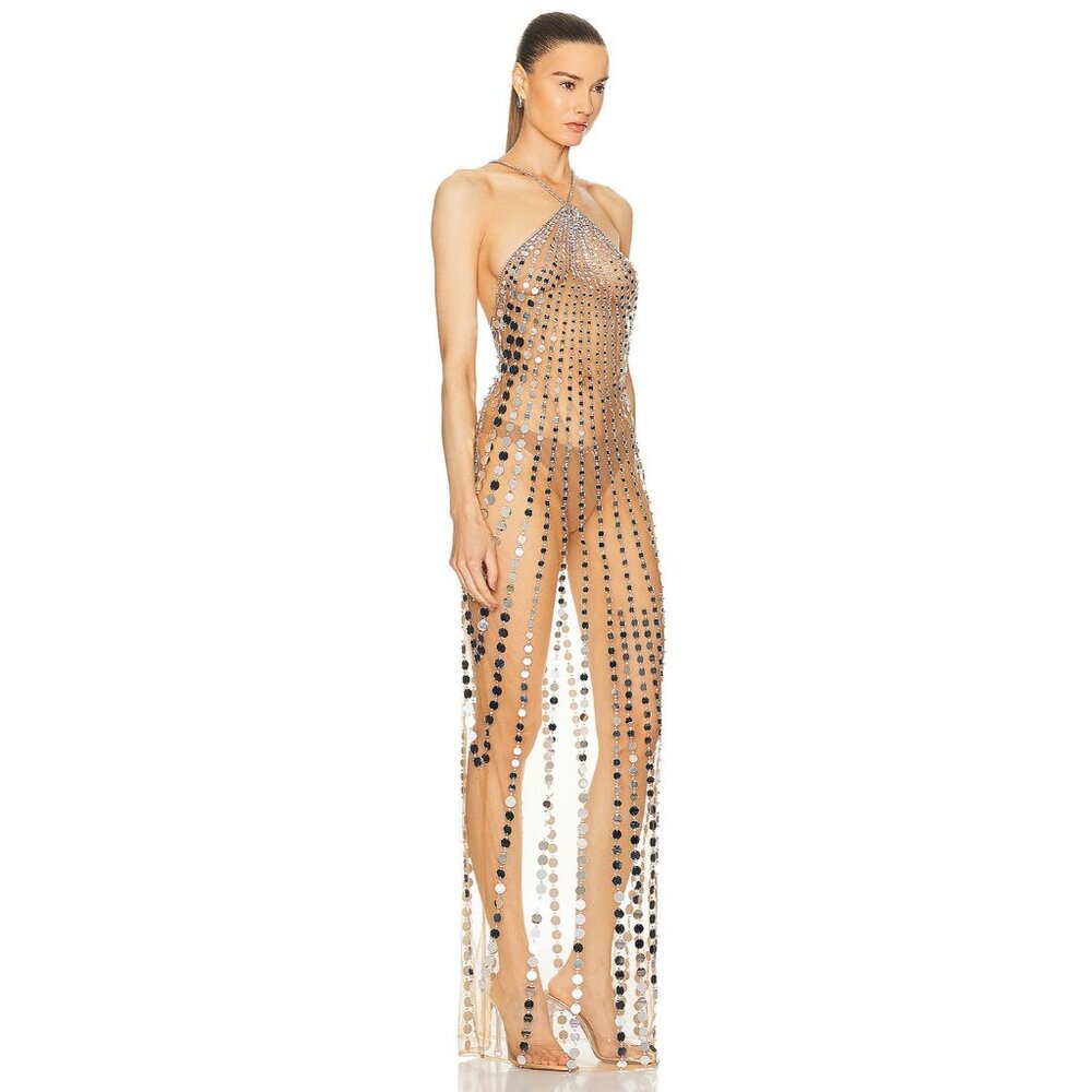 retrofete Maris Dress Tannin Embellished Maxi - Picture 4 of 8